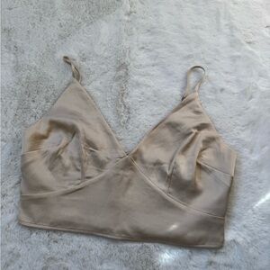 Abercrombie & Fitch Tan Satin Bralette/Tank